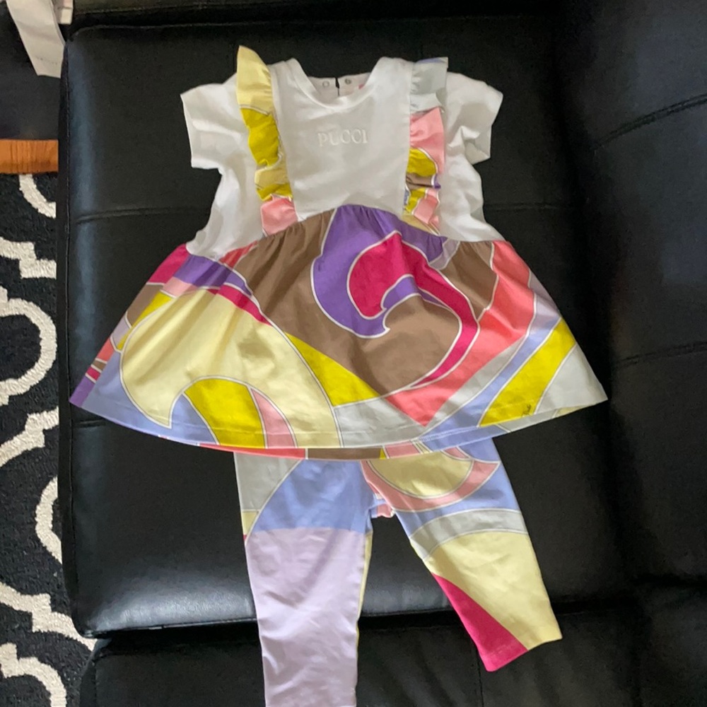 Emilio Pucci Junior Baby Girl Dress/Legging set